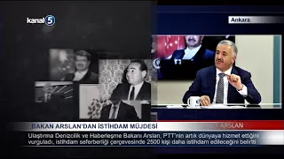 Ulaştırma Bakanı Ahmet Arslan’dan İstihdam Müjdesi!