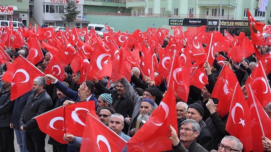 Yozgat’ta Zeytin Dalı Harekatı’na destek mitingi