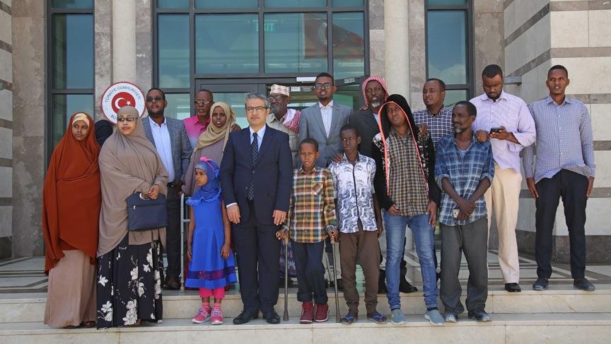 Tedavisi tamamlanan Somalililerden Türkiye’ye teşekkür