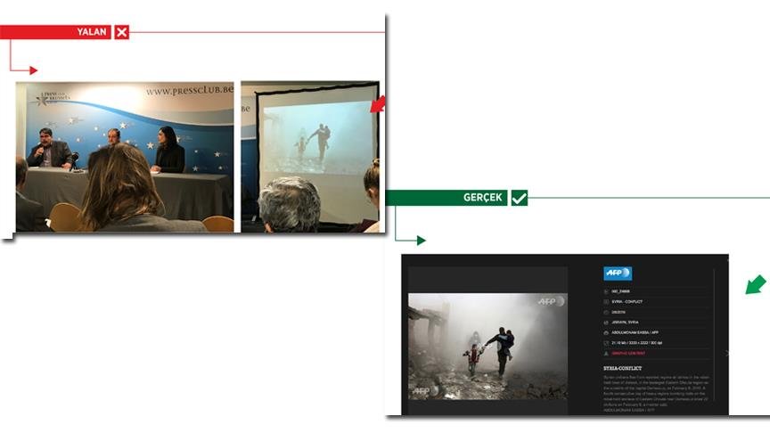 Terör örgütü elebaşından Doğu Guta fotoğrafıyla Afrin propagandası