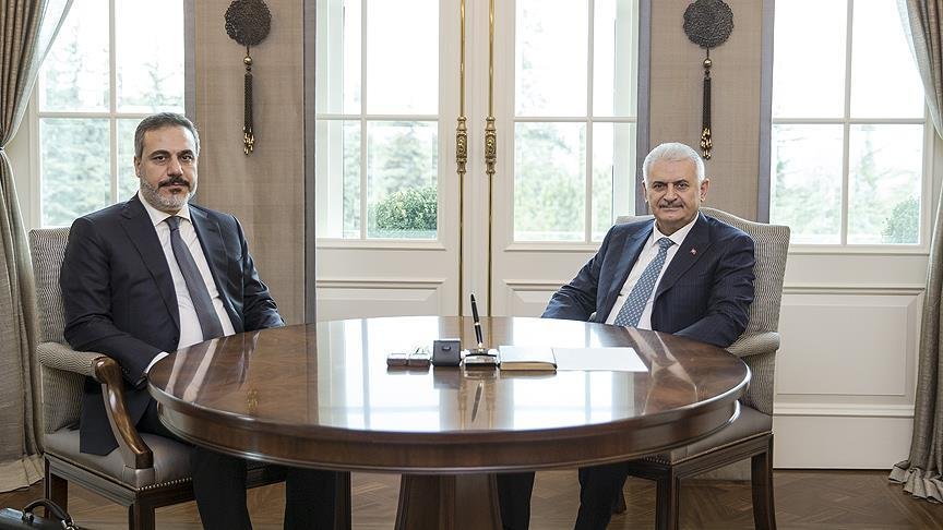 Başbakan Yıldırım, Fidan’ı kabul etti