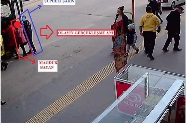 Yankesicilik anı güvenlik kamerasında