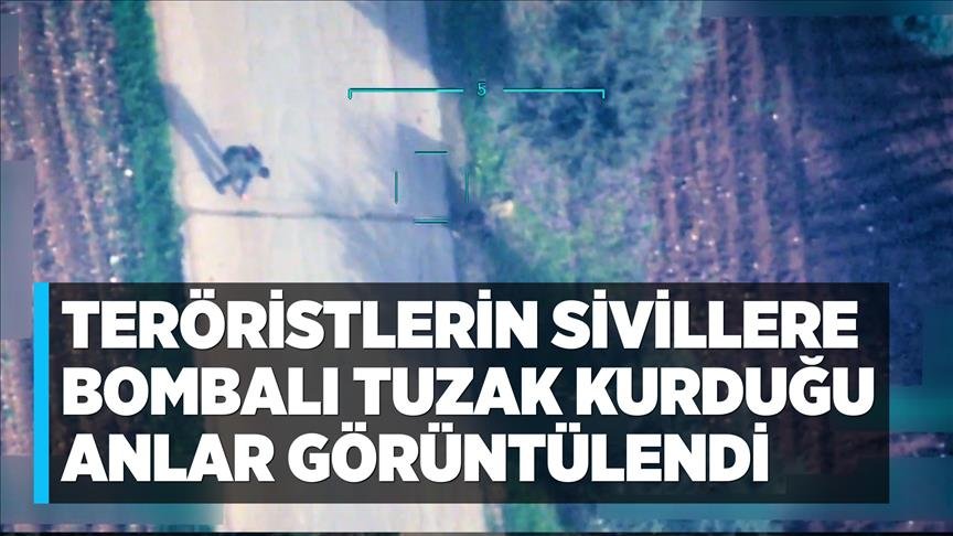 Teröristlerin sivilleri katlettiği tuzaklama anları görüntülendi