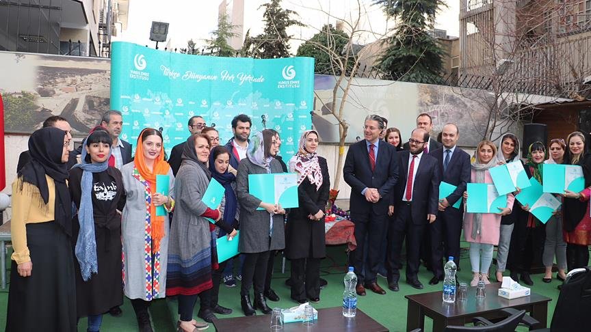İranlı öğrencilerin Türkçe sertifikası heyecanı