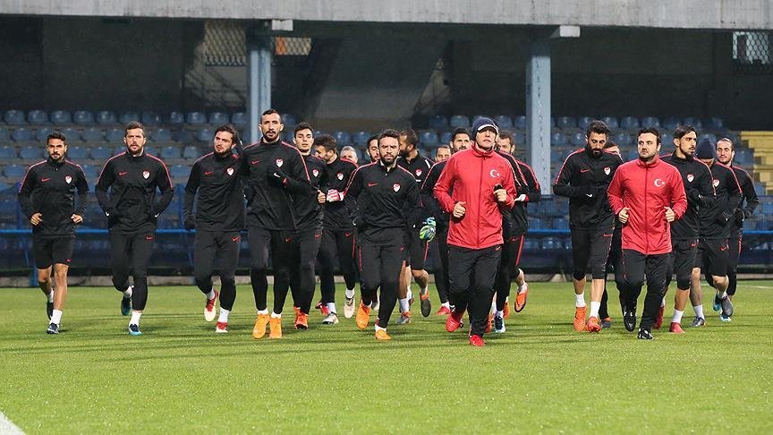 A Milli Futbol Takımı Karadağ maçına hazır
