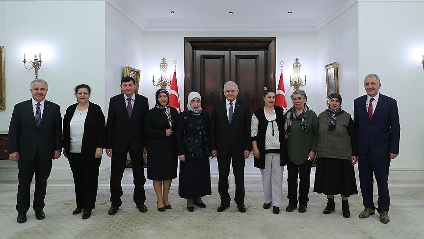 Başbakan Yıldırım girişimci kadınları kabul etti