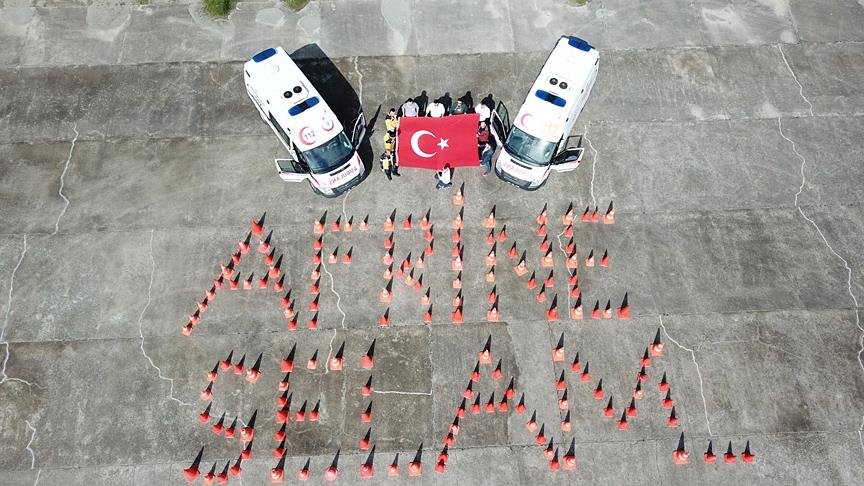 112 personelinden ‘Afrin’e Selam’