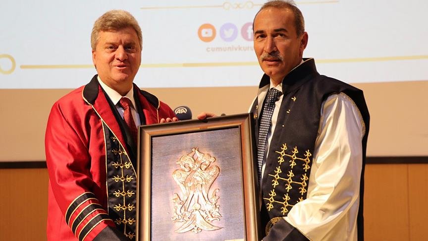 Makedonya Cumhurbaşkanı Ivanov’a fahri doktora unvanı