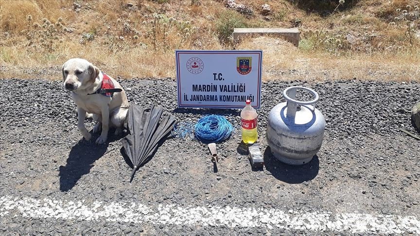 Mardin’de teröristlerce tuzaklanan 12 kilogram el yapımı patlayıcı imha edildi