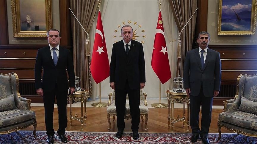 Cumhurbaşkanı Erdoğan Azerbaycan Dışişleri Bakanı Bayramov’u kabul etti