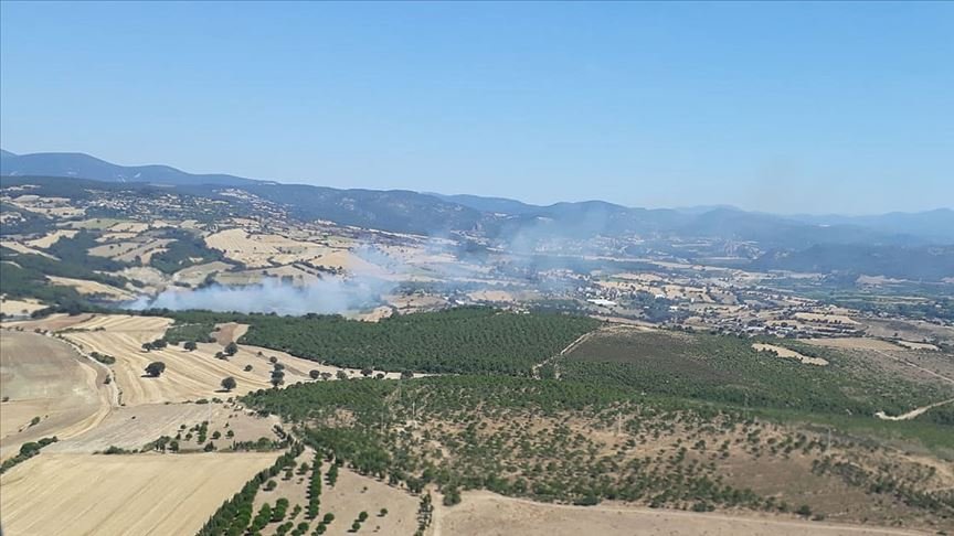 Çanakkale’de çıkan orman yangını kontrol altına alındı