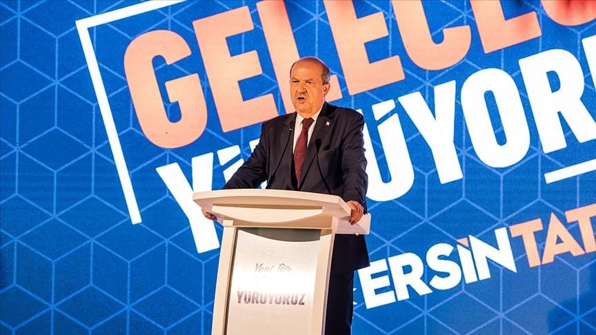 KKTC’de cumhurbaşkanı adayı Ersin Tatar vizyonunu açıkladı
