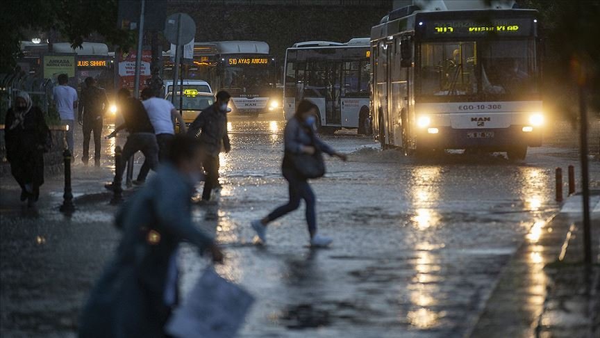 Ankara için kuvvetli sağanak uyarısı
