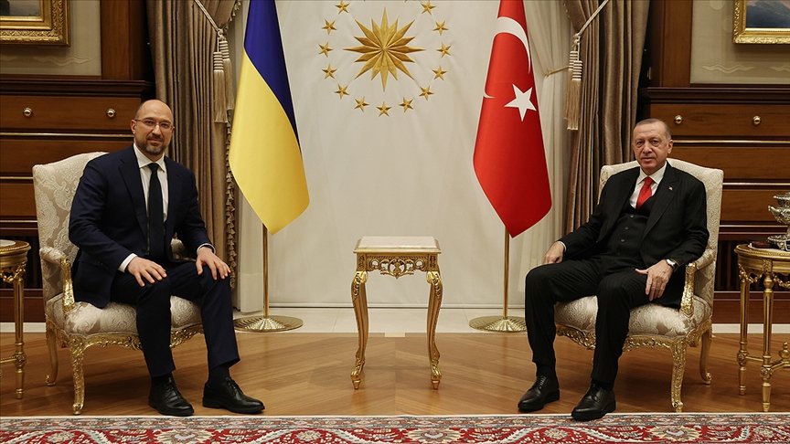 Cumhurbaşkanı Erdoğan, Ukrayna Başbakanı Shmyhal’ı kabul etti