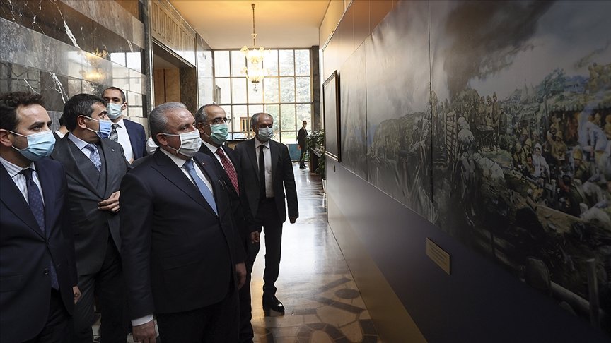 Meclis Başkanı Şentop ‘TBMM ve Anıtkabir Tabloları Sergisi’ni açtı