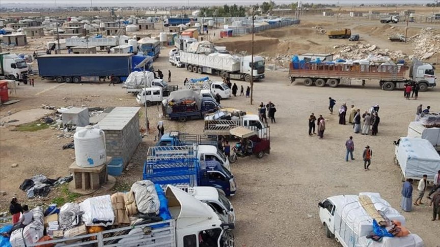 Irak’ın Kerkük ve Diyala kentindeki iç göçmenlere ait tüm kamplar kapatıldı