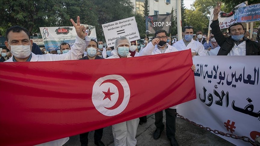 Tunus’ta doktorlar genel greve gitti