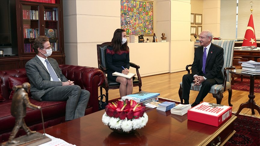 Kılıçdaroğlu AB Türkiye Delegasyonu Başkanı Nikolaus Meyer-Landrut’u kabul etti