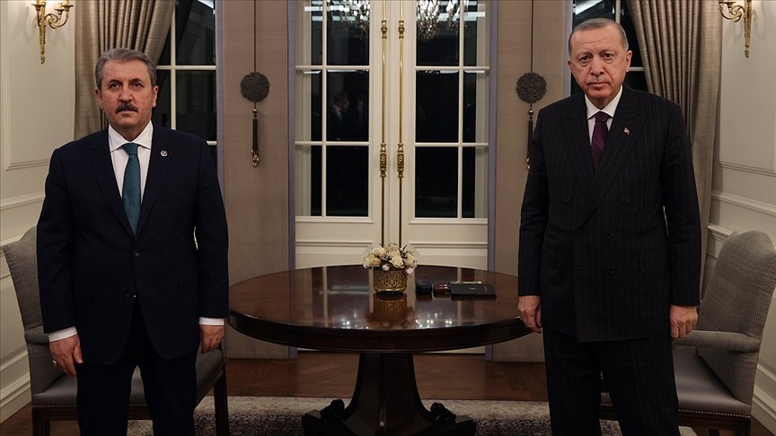 Cumhurbaşkanı Erdoğan BBP Genel Başkanı Destici’yi kabul etti
