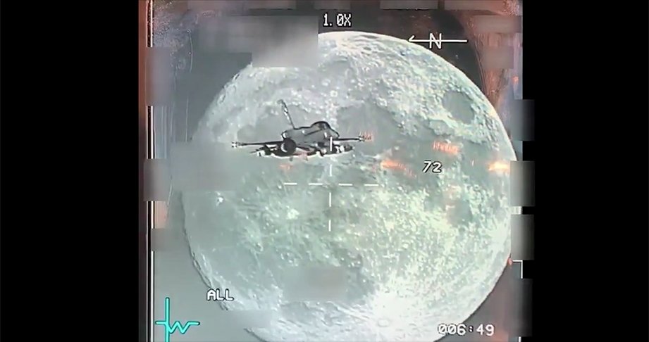 Milli Savunma Bakanlığı F-16’nın gece uçuşunda görüntülediği dolunay videosunu paylaştı