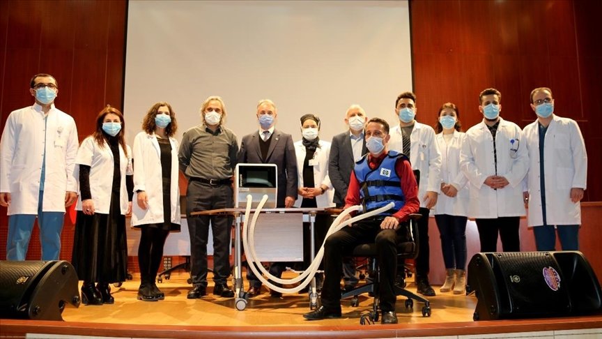 ‘Göğüs duvarı fizyoterapi cihazı’ Kovid-19 hastalarına nefes oldu