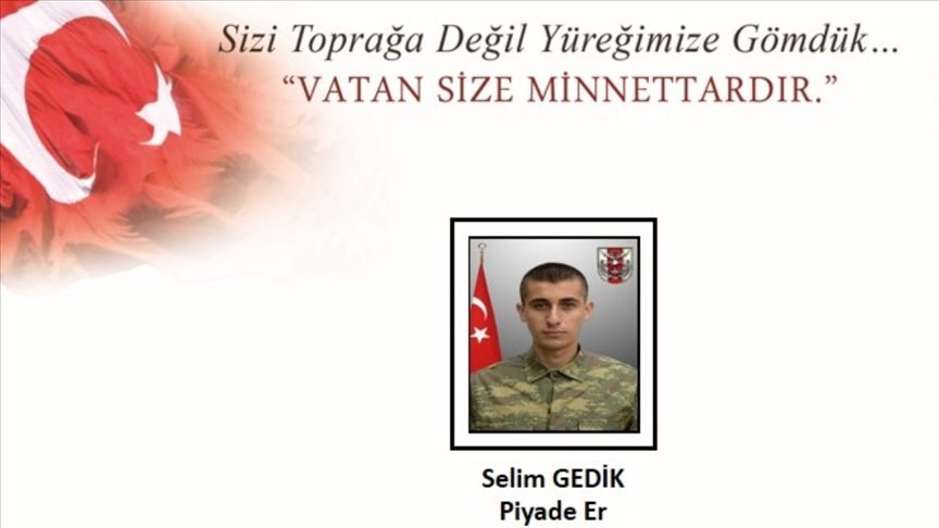 Hakkari’de patlayıcının infilak etmesi sonucu yaralanan asker tedavi gördüğü hastanede şehit oldu