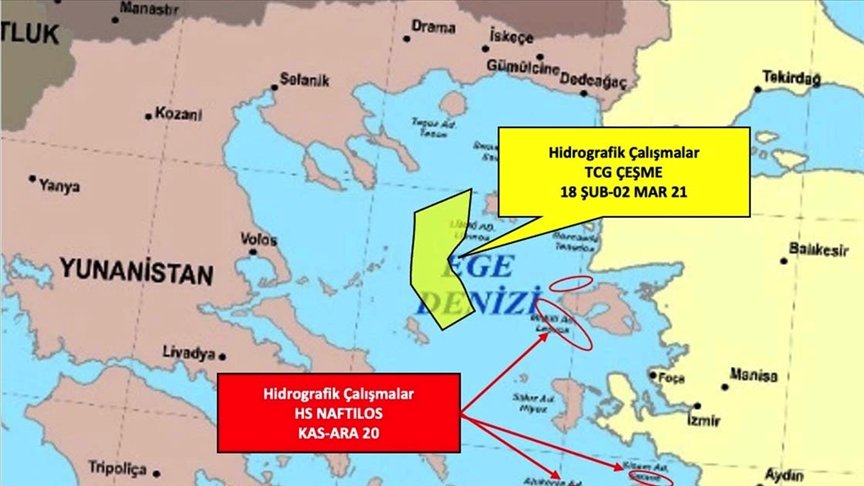 Yunanistan’ın Ege’de gerginliği tırmandıran faaliyetleri devam ediyor