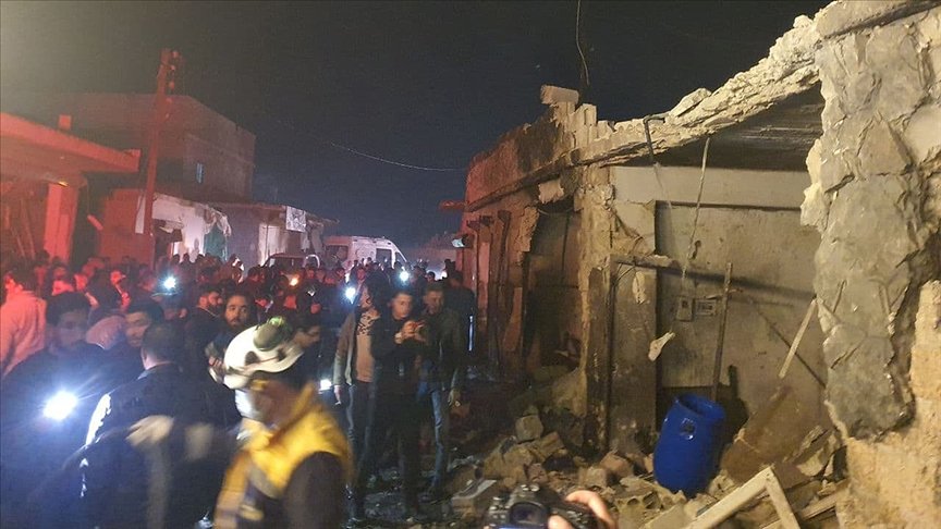 Suriye’nin kuzeyindeki Azez ilçesinde terör saldırısı: 5 sivil yaralı