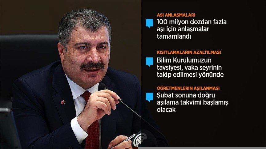 Bakan Koca: Hedef, nüfusumuzun en az yüzde 60’ının aşılanmasını sağlamak