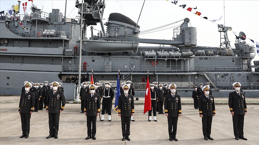 NATO Daimi Mayın Karşı Tedbirleri Deniz Görev Grubu-2’nin komutası Türkiye’ye geçti