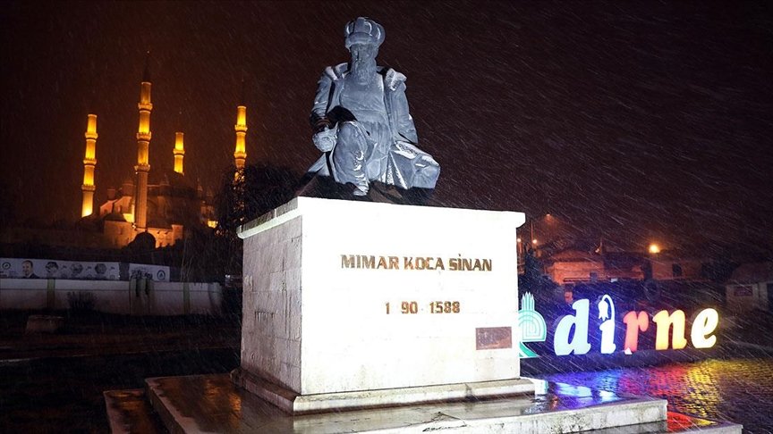 Edirne’de kar yağışı başladı
