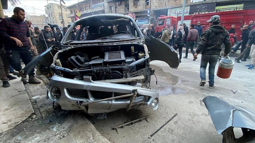 Suriye’nin kuzeyindeki Bab ilçesinde terör saldırısında 1 sivil öldü, 3 sivil yaralandı