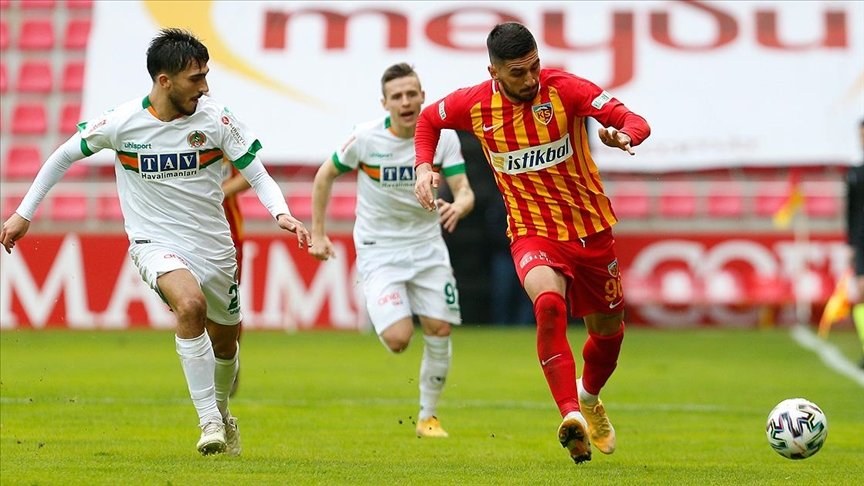 Kayserispor sahasında Alanyaspor ile berabere kaldı