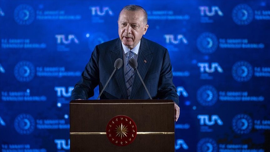 CANLI- Cumhurbaşkanı Erdoğan: Medeniyetimizin gökyüzündeki yolculuğuna kapı aralıyoruz