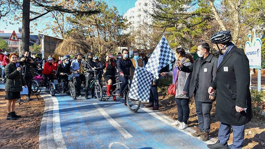 Ankara Büyükşehir Belediyesinin ‘Bisiklet Yolu Projesi’nin ilk etabı tamamlandı
