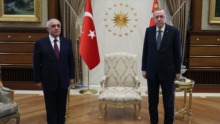 Cumhurbaşkanı Erdoğan, Azerbaycan Başbakanı Asadov’u kabul etti