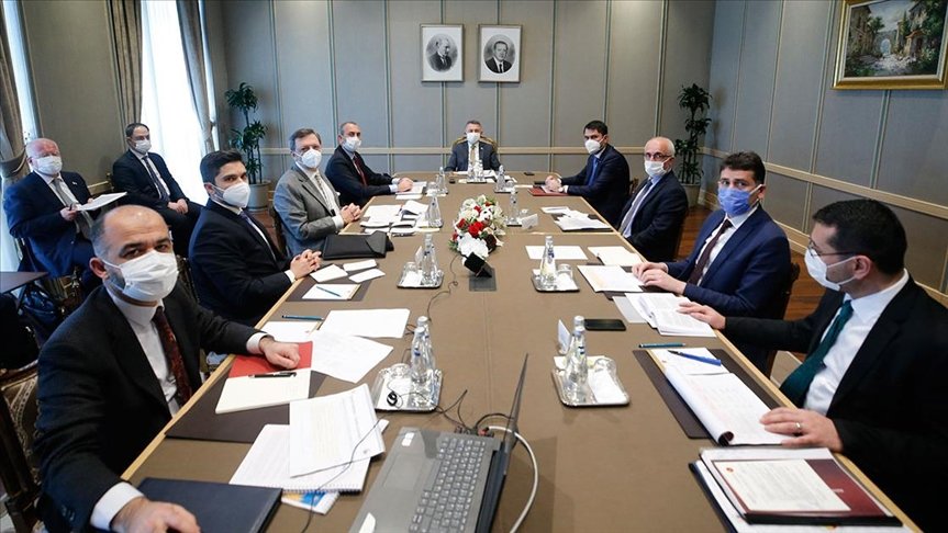 Cumhurbaşkanı Yardımcısı Oktay, bakanlar Gül ve Kurum ile TOBB Başkanı Hisarcıklıoğlu’nu kabul etti