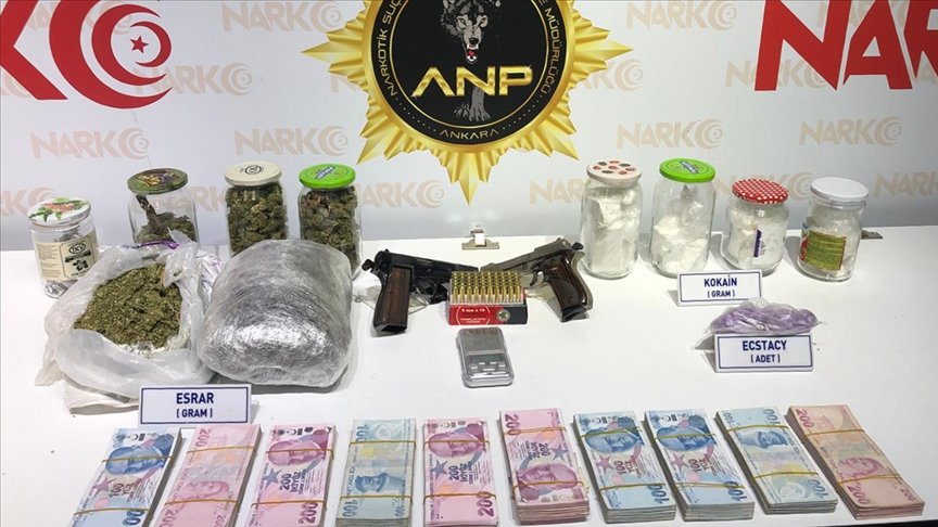 Ankara’da uyuşturucu operasyonu