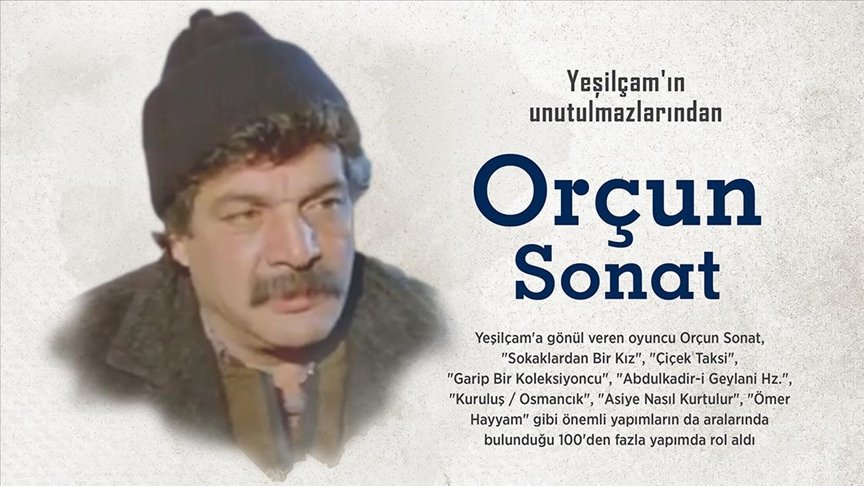 Yeşilçam’ın unutulmazlarından: Orçun Sonat