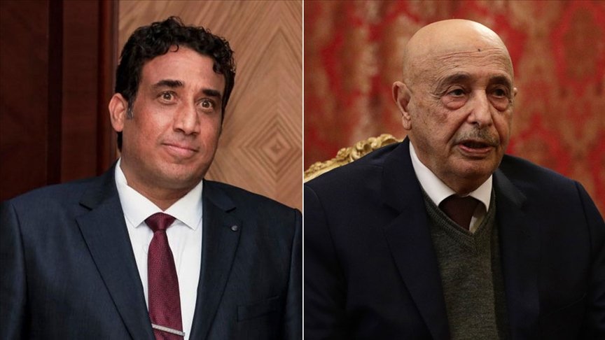 Libya Başkanlık Konseyi Başkanı Menfi, Akile Salih ile ülkedeki siyasi süreci görüştü