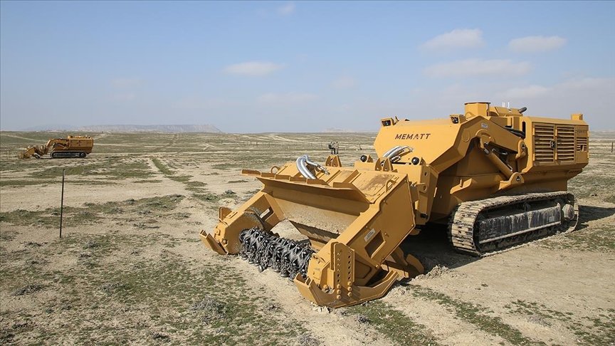 Türk üretimi mayın temizleme aracı MEMATT Azerbaycan’da tüm testleri geçti