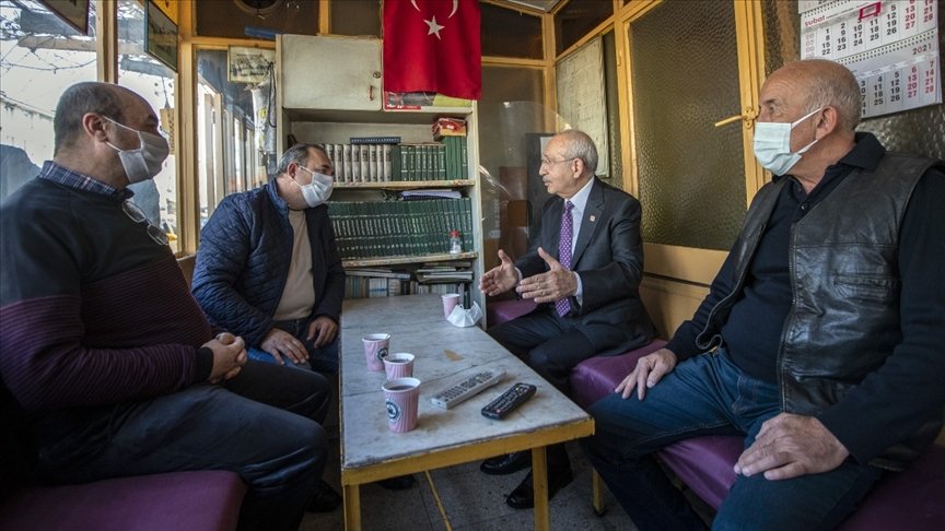 CHP Genel Başkanı Kılıçdaroğlu, İskitler esnafıyla buluştu