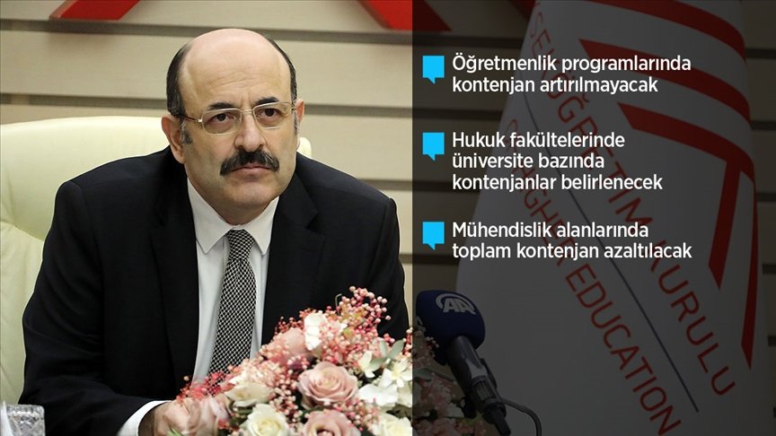 Yükseköğretim Eğitim Programları Danışma Kurulunda üniversite kontenjanları görüşüldü