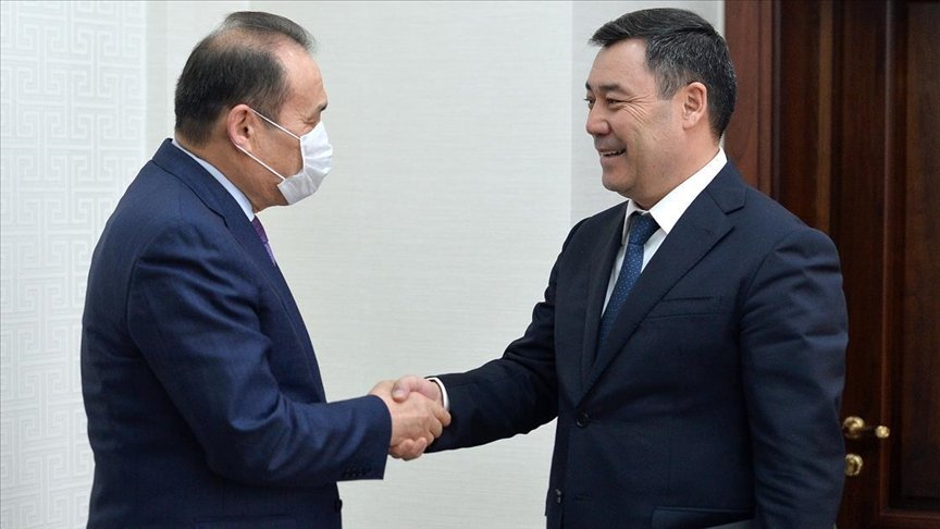 Kırgızistan Cumhurbaşkanı Caparov, Türk Konseyi Genel Sekreteri Amreyev’i kabul etti