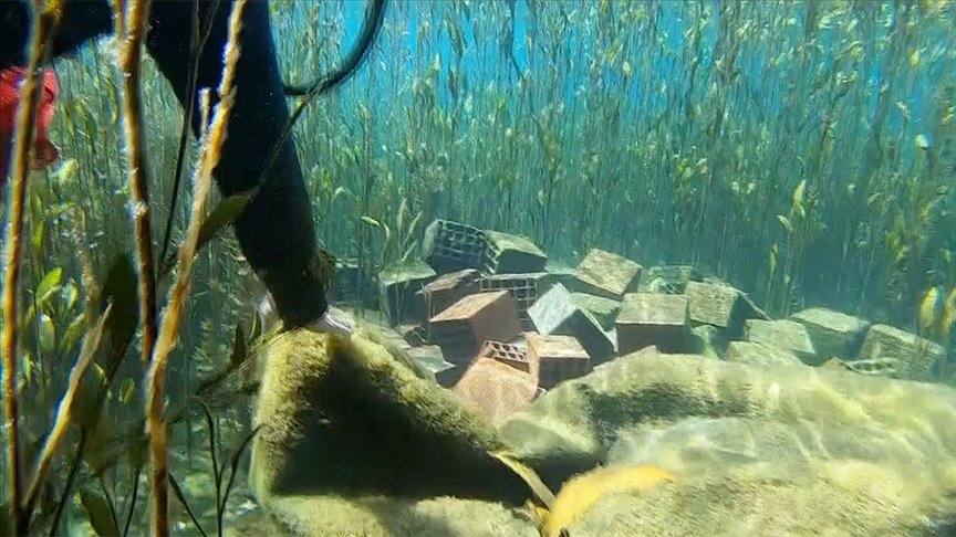 Antalya’nın doğal su kaynaklarından Kırkgöz’de su altı temizliği yapıldı