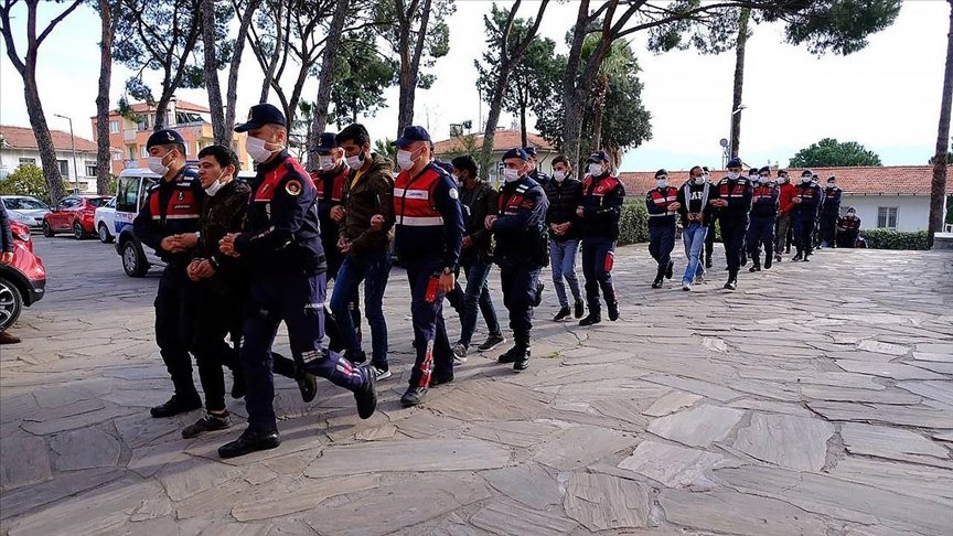 Aydın ve Muğla’da suç örgütüne yönelik operasyonda 16 şüpheli yakalandı