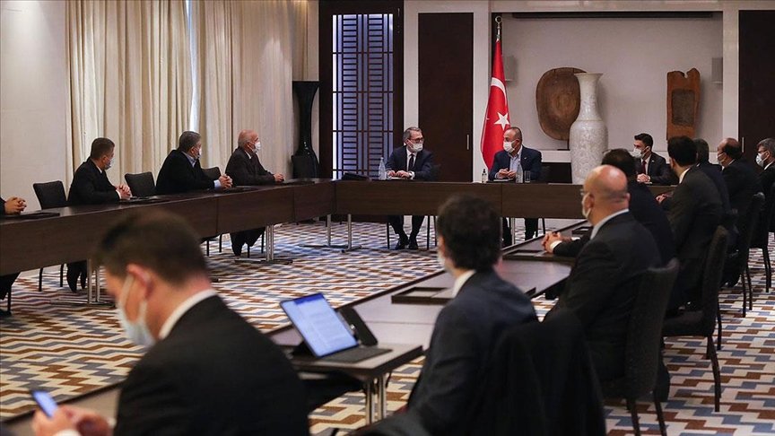 Dışişleri Bakanı Çavuşoğlu, Tacikistan’da Türk iş insanları ile bir araya geldi