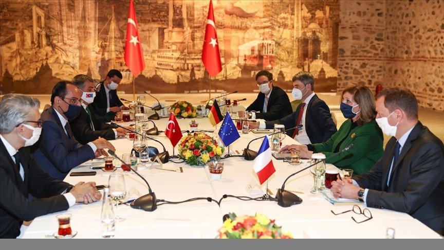 Cumhurbaşkanlığı Sözcüsü Kalın, AB liderlerinin dış politika başdanışmanları ile görüştü
