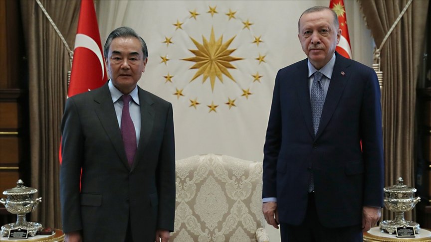 Cumhurbaşkanı Erdoğan, Çin Halk Cumhuriyeti Dışişleri Bakanı Vang Yi’yi kabul etti