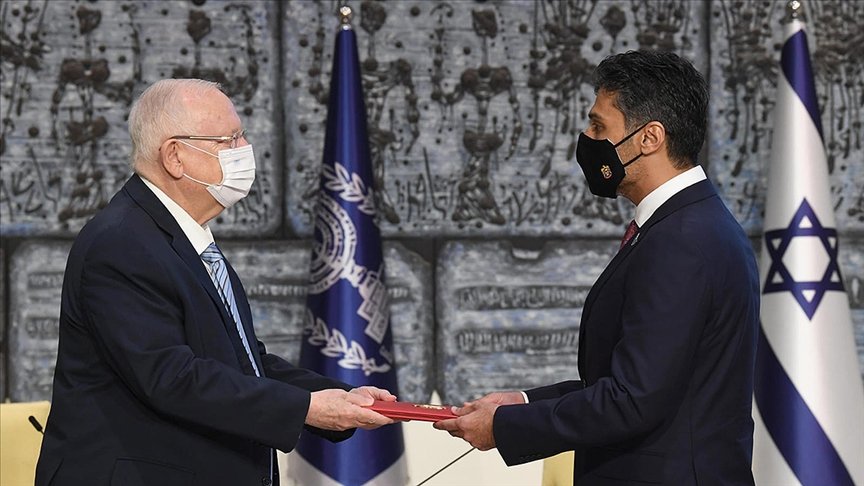 BAE’nin ilk Tel Aviv Büyükelçisi, İsrail Cumhurbaşkanı Rivlin’e güven mektubunu sundu